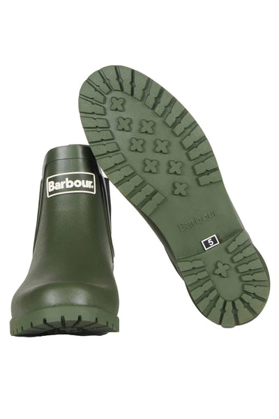 Barbour wilton wellies olive hot sale