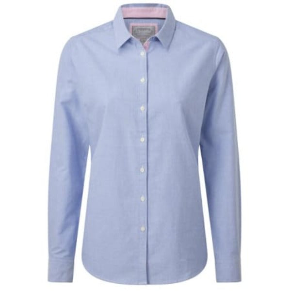 Schoffel Soft Oxford Cley Shirt (Pale Blue/Pink)