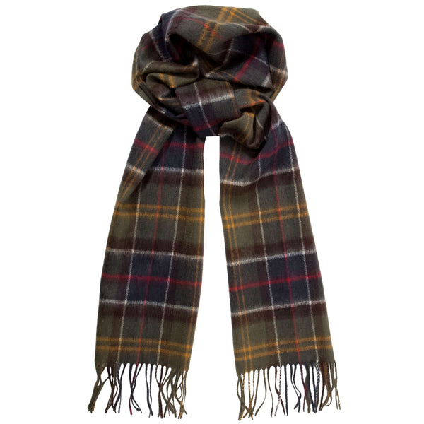 Barbour Lambswool/Cashmere Tartan Scarf (Classic Tartan)