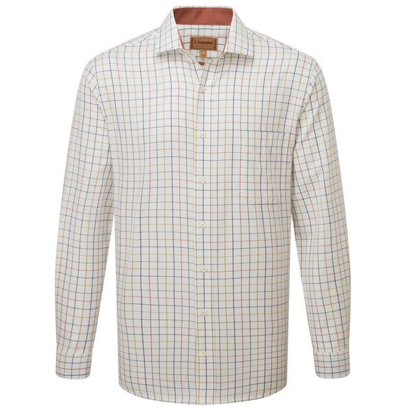 Men's Wells Tailored Shirt (Green/Navy/Brown) Check