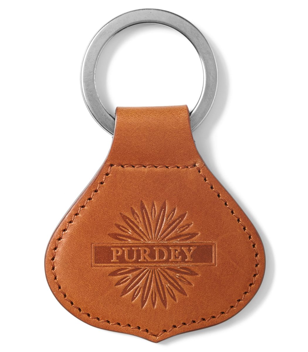 Leather Crown Keyring