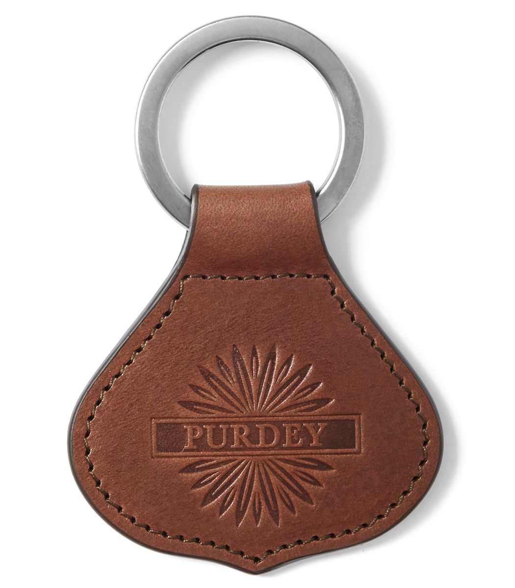 Leather Crown Keyring