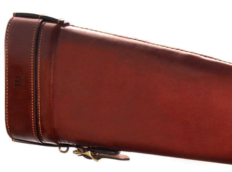 Boned Leather Gun Case 32"