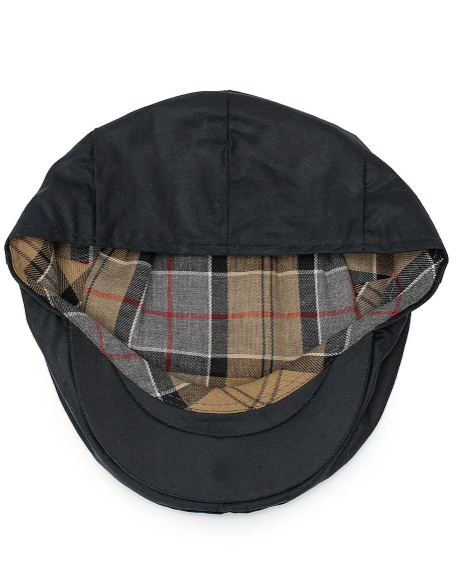 Barbour Mens Outerwear Waxed Flat Cap Navy Sportarm