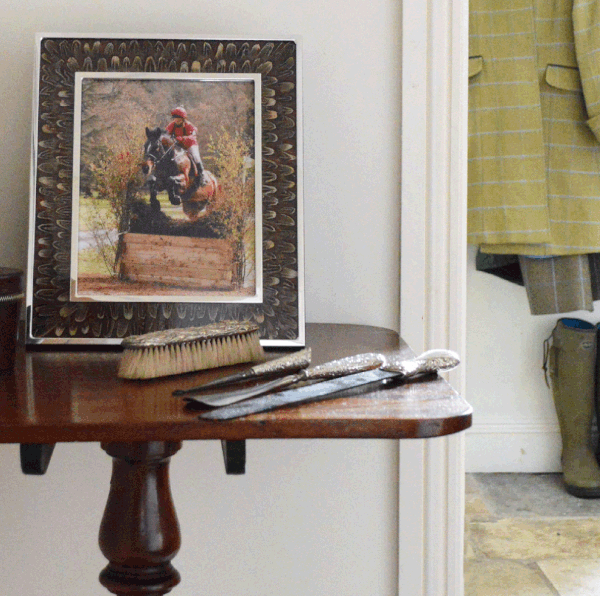 Cock Pheasant Feather & Glass Photo Frame