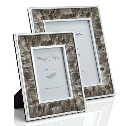 Duck Feather & Glass Photo Frame