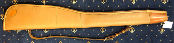 Handmade Leather Gun slip  32" /130cm (Dark Tan)