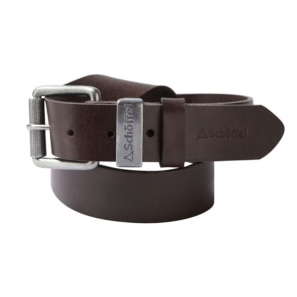 Schoffel Mens Country Clothing Dark Brown Leather Belt