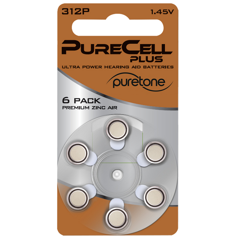 PureCell Plus MF 312P batteries. Pack of 6