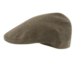 Herringbone Tweed Classic Cap (Loden Green)