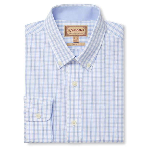 Harlyn Tailored Fit Shirt (Blue Check)