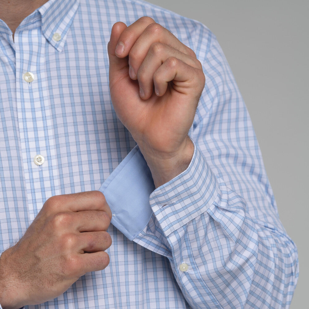 Harlyn Tailored Fit Shirt (Blue Check)