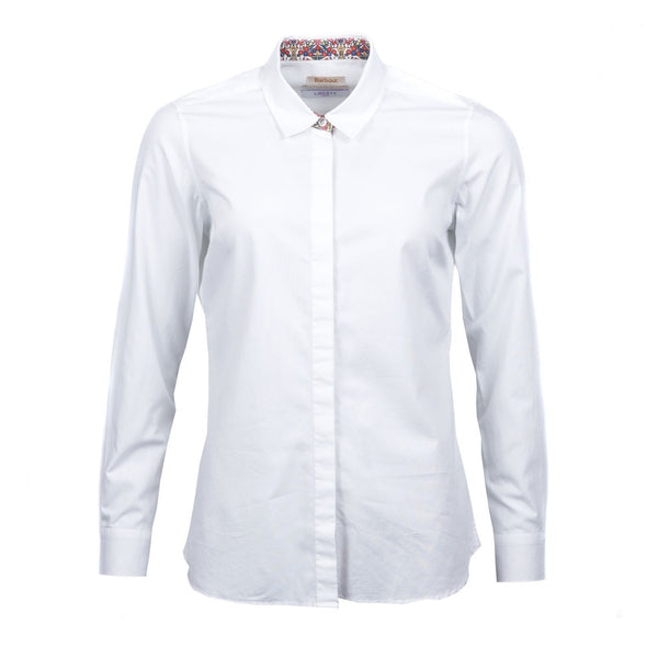 barbour hyde shirt white ladies