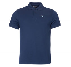 barbour mens t-shirt sports polo navy