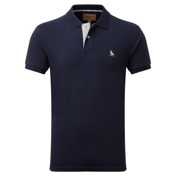 St Ives Jersey Polo Shirt  (Navy)