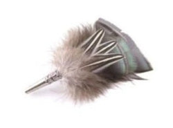 Bronze Feather Brooch