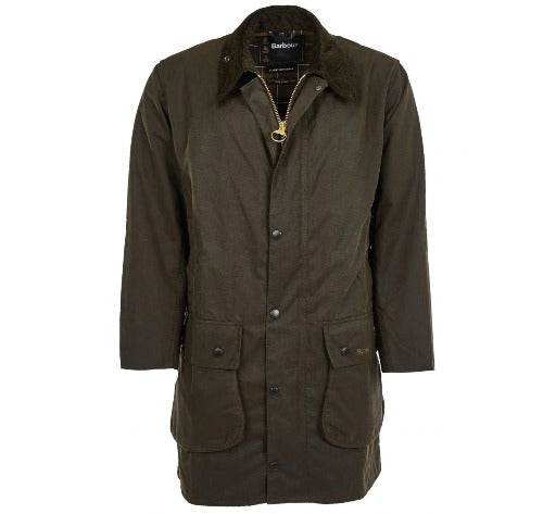 barbour mens classic waxed jacket green northumbria