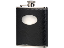 Croc Leather 6oz Hip Flask