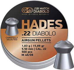 JSB Hades .22 Pellets 5.5 - Tin of 500
