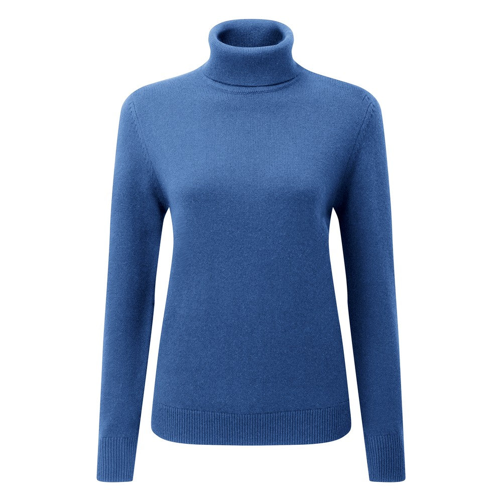Merino roll neck (Cobalt Blue)