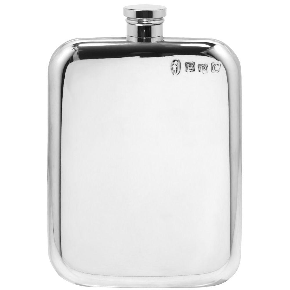 English Pewter 6oz Purse Flask