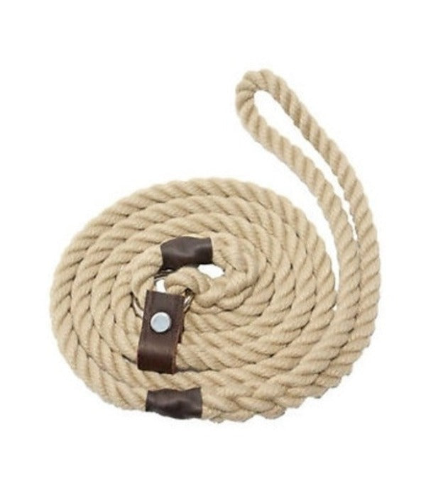 Deluxe natural slip lead 6mm