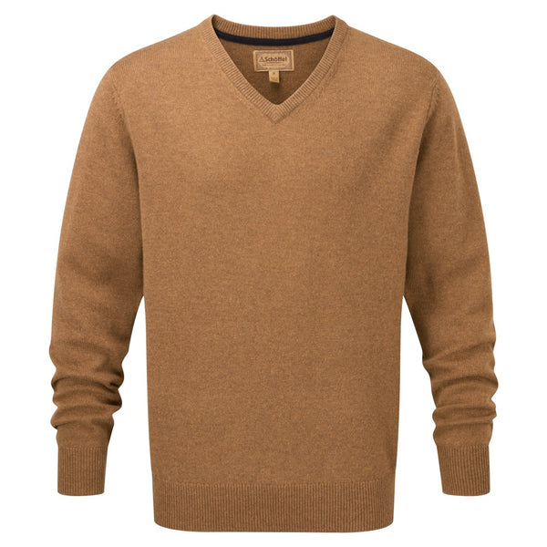 Lambswool V Neck (Toffee)